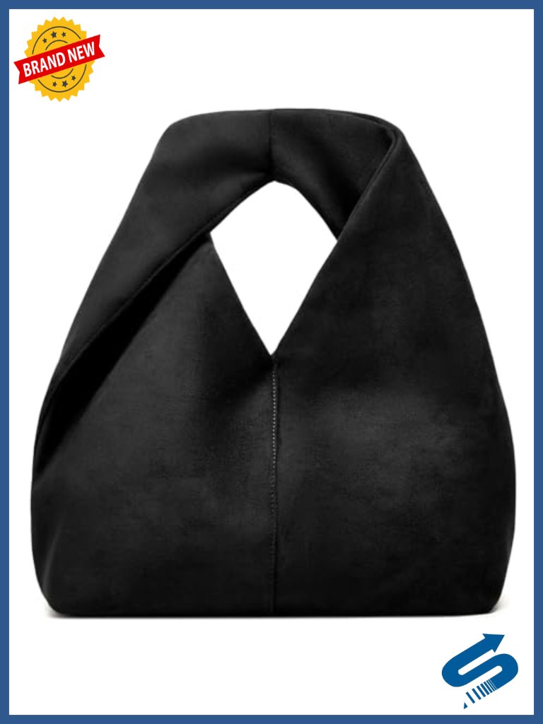 Slouchy Suede Crescent Hobo Crossbody Shoulder Bag Purse